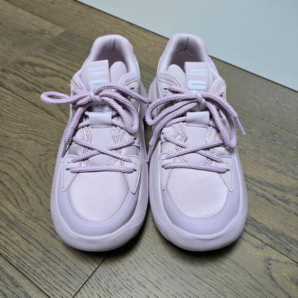 UGG LA Alto Cloud Lace Up Trainer in Rose Pink - Picture 5 of 11